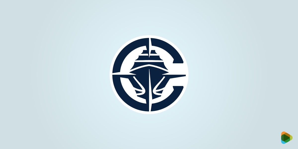 Los Angeles Clippers primary circular basketball logo Circular primary logo of the Los Angeles Clippers featuring a stylized basketball and ship design