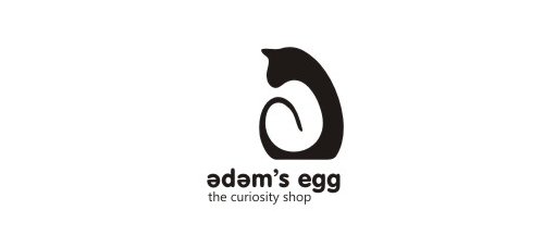 cat logo, egg logos, curiosity logo