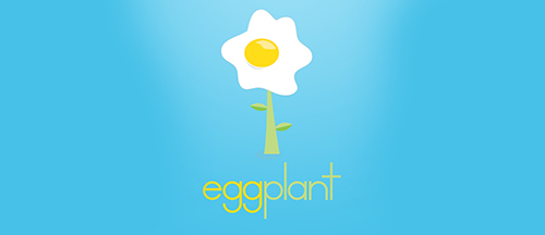 egg logo, sunny side up 