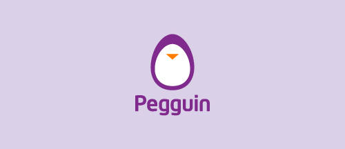 penguin logo, egg logos