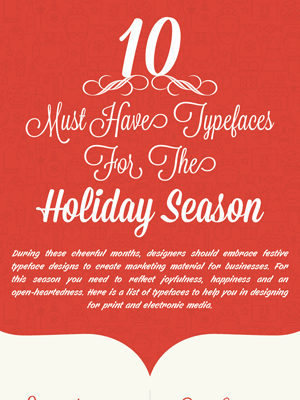 10 Festive Fonts to Embellish Your Holiday Season Designs