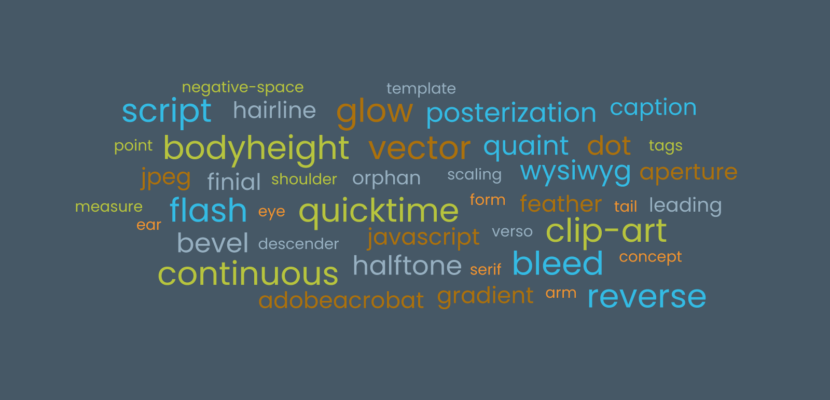 graphic design glossary