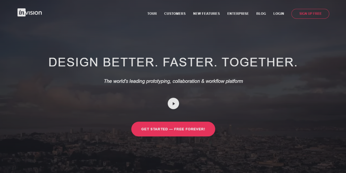 inVision static visual design