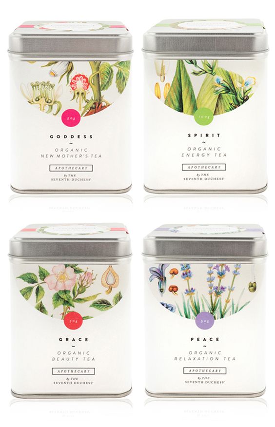 organic tea botanical tins organic tea botanical tins