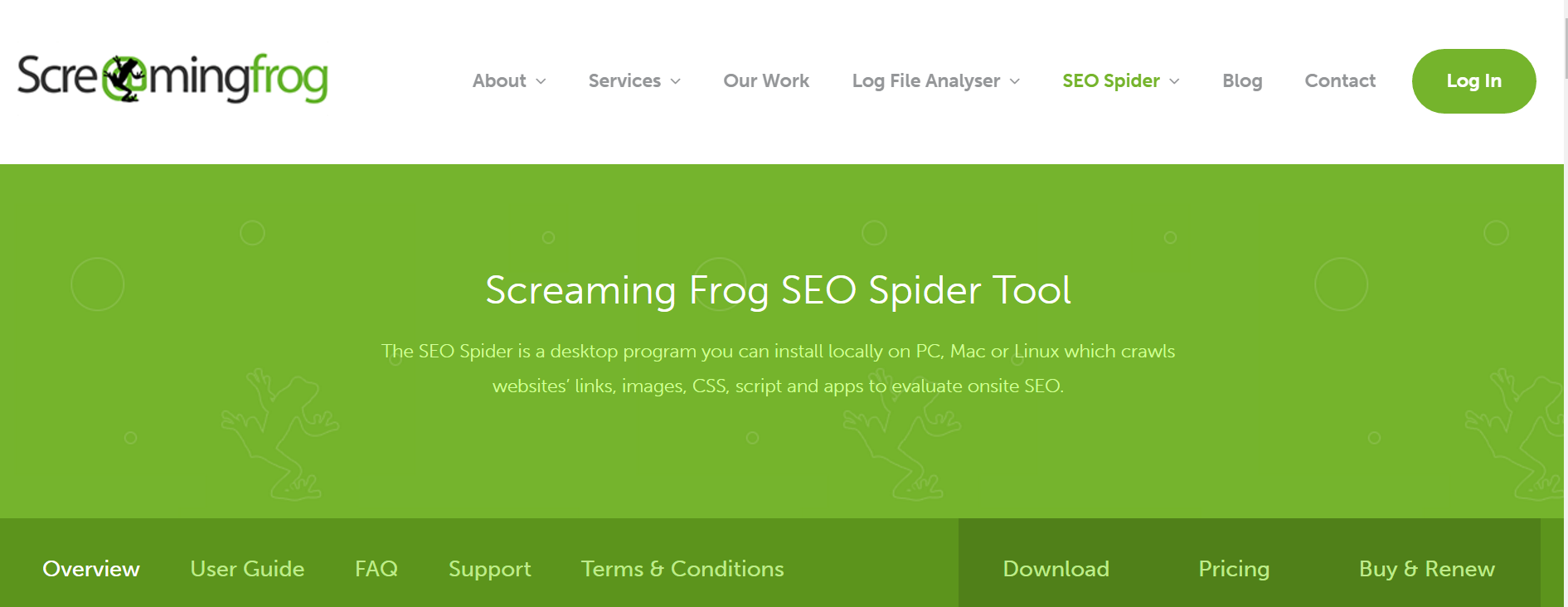 screamingfrog seo spider tool