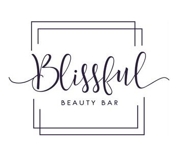 Blissful Beauty simple beauty parlor logo design
