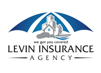 insurance company logo with automobile home businessman and travel covered by umbrella